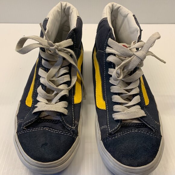 Vans X Skateboarder Magazine Mid Skool 77 Navy/Yellow Sneakers.  Mens US 9 - Picture 3 of 5